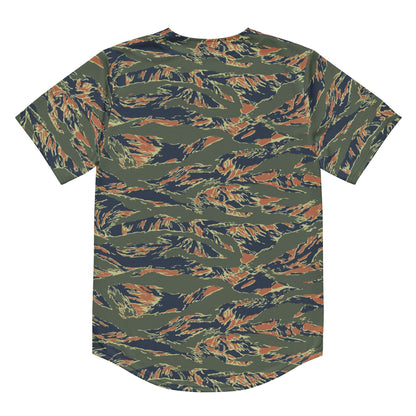 Equador Tiger Stripe Orange CAMO Unisex Baseball Jersey