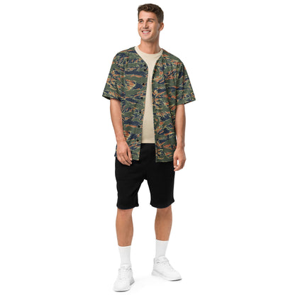 Equador Tiger Stripe Orange CAMO Unisex Baseball Jersey