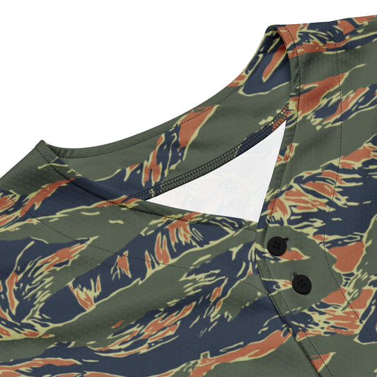 Equador Tiger Stripe Orange CAMO Unisex Baseball Jersey