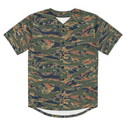 Tiger Stripe Volcanic Ember CAMO Unisex Baseball Jersey