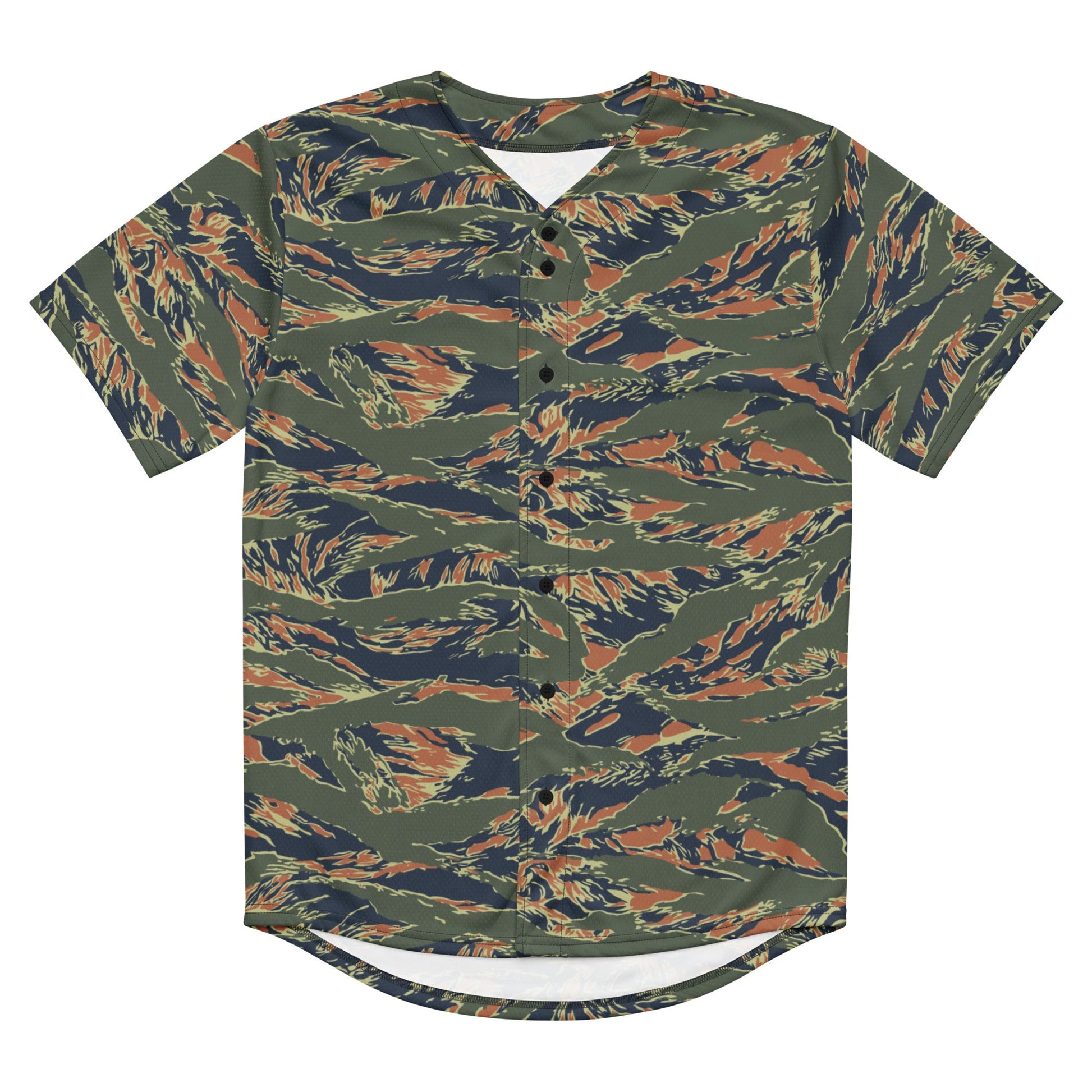Equador Tiger Stripe Orange CAMO Unisex Baseball Jersey