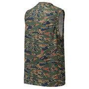 Tiger Stripe Volcanic Ember CAMO Unisex Basketball Jersey