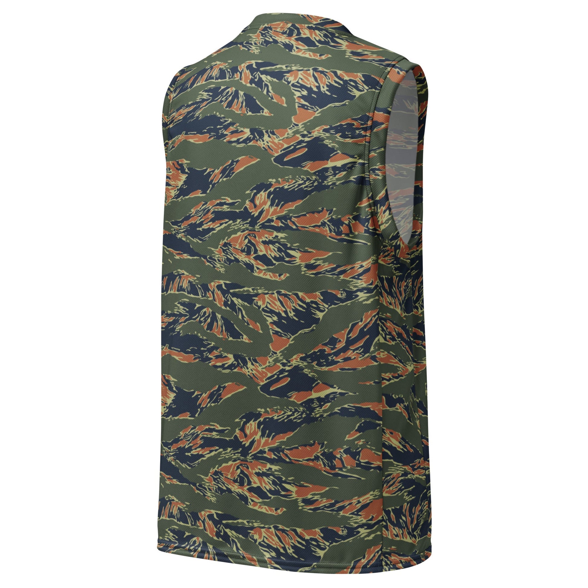 Equador Tiger Stripe Orange CAMO Unisex Basketball Jersey