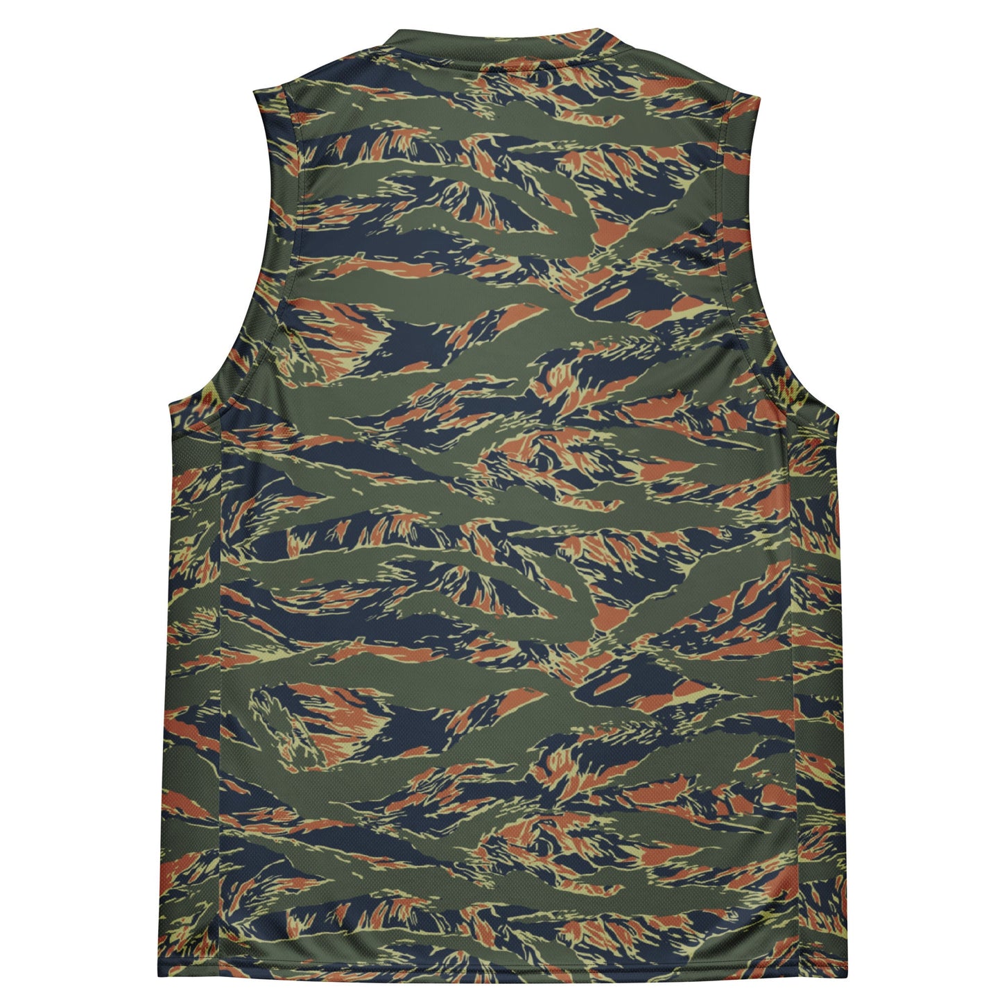 Equador Tiger Stripe Orange CAMO Unisex Basketball Jersey