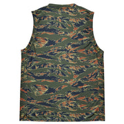 Tiger Stripe Volcanic Ember CAMO Unisex Basketball Jersey