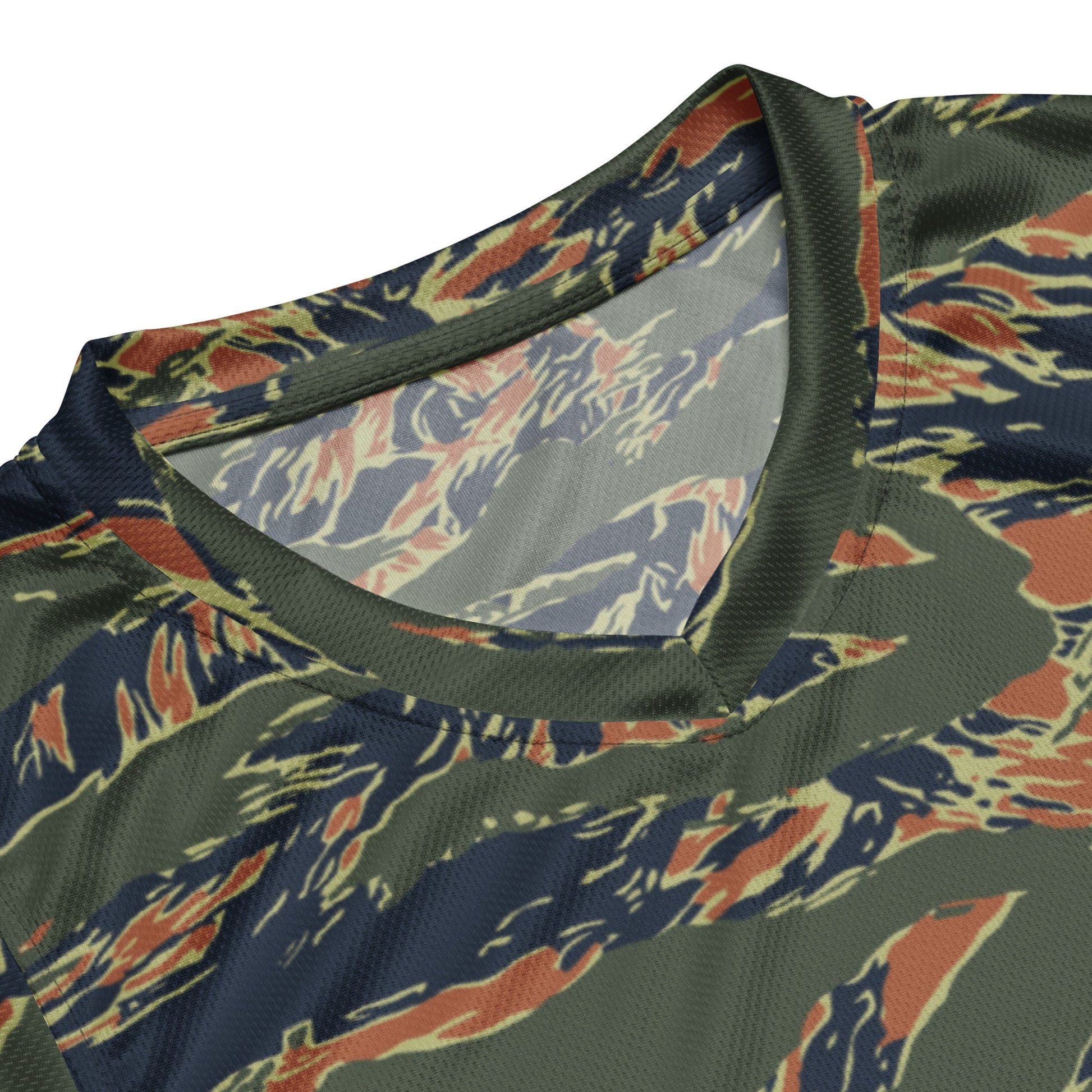 Equador Tiger Stripe Orange CAMO Unisex Basketball Jersey