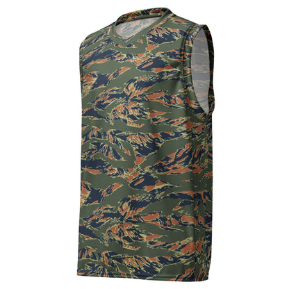 Equador Tiger Stripe Orange CAMO Unisex Basketball Jersey