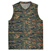 Tiger Stripe Volcanic Ember CAMO Unisex Basketball Jersey