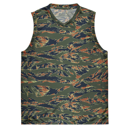 Equador Tiger Stripe Orange CAMO Unisex Basketball Jersey