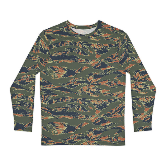 Equador Tiger Stripe Orange CAMO Unisex Long-Sleeve Shirt - XS