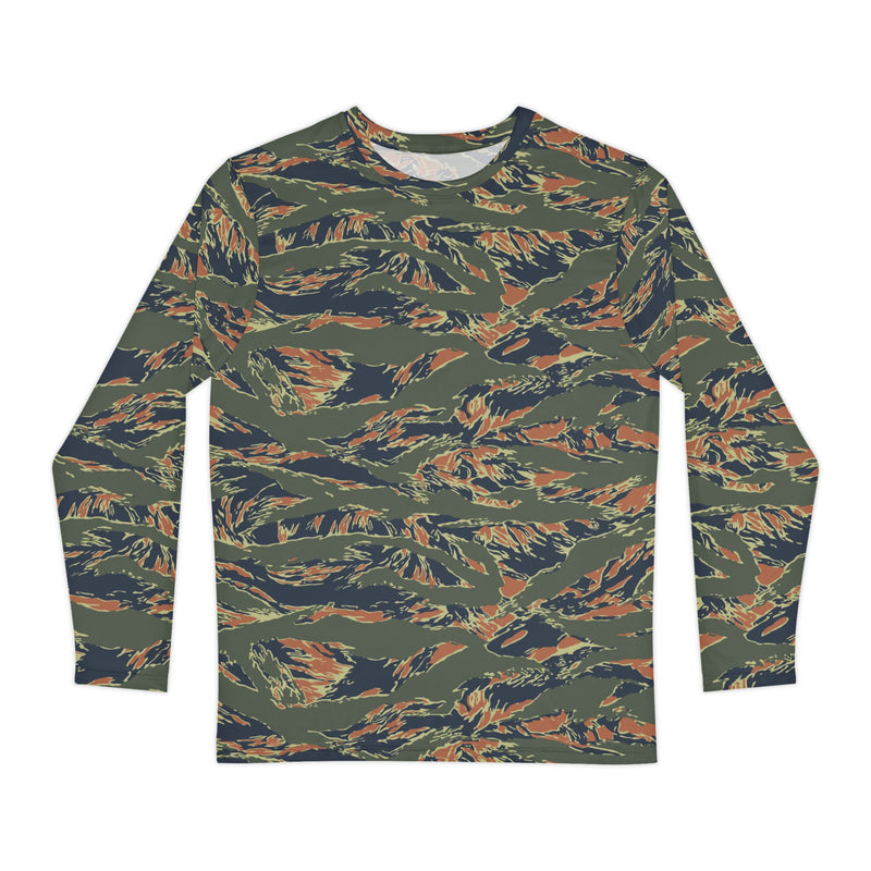 Tiger Stripe Volcanic Ember CAMO Unisex Long-Sleeve Shirt - XS