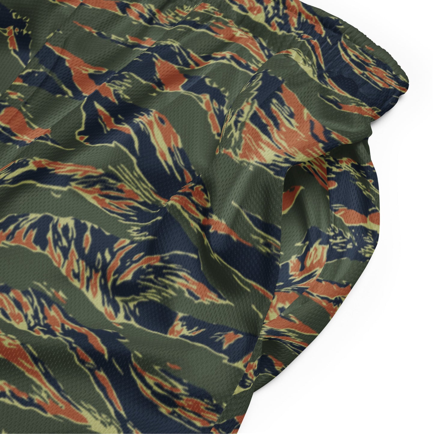 Equador Tiger Stripe Orange CAMO Unisex Mesh Shorts