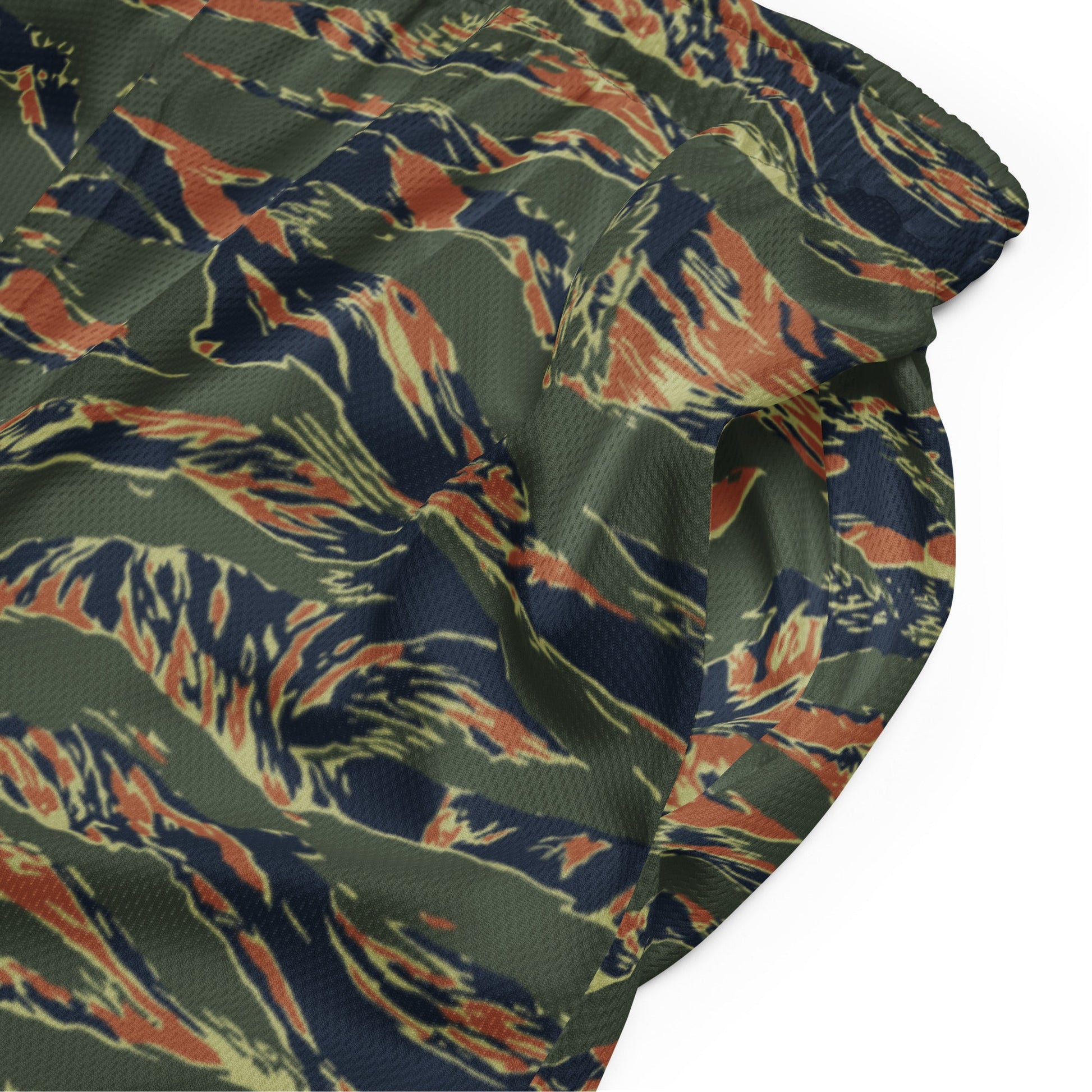 Equador Tiger Stripe Orange CAMO Unisex Mesh Shorts