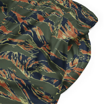 Equador Tiger Stripe Orange CAMO Unisex Mesh Shorts