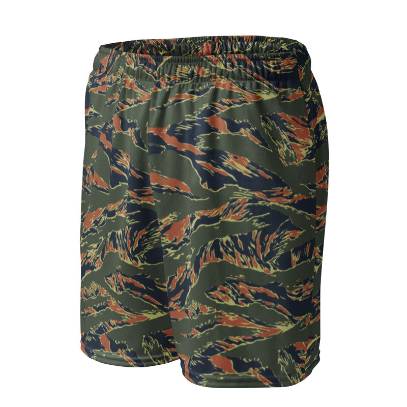 Tiger Stripe Volcanic Ember CAMO Unisex Mesh Shorts