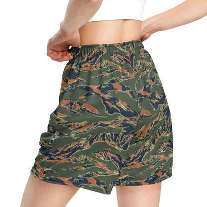 Equador Tiger Stripe Orange CAMO Unisex Mesh Shorts