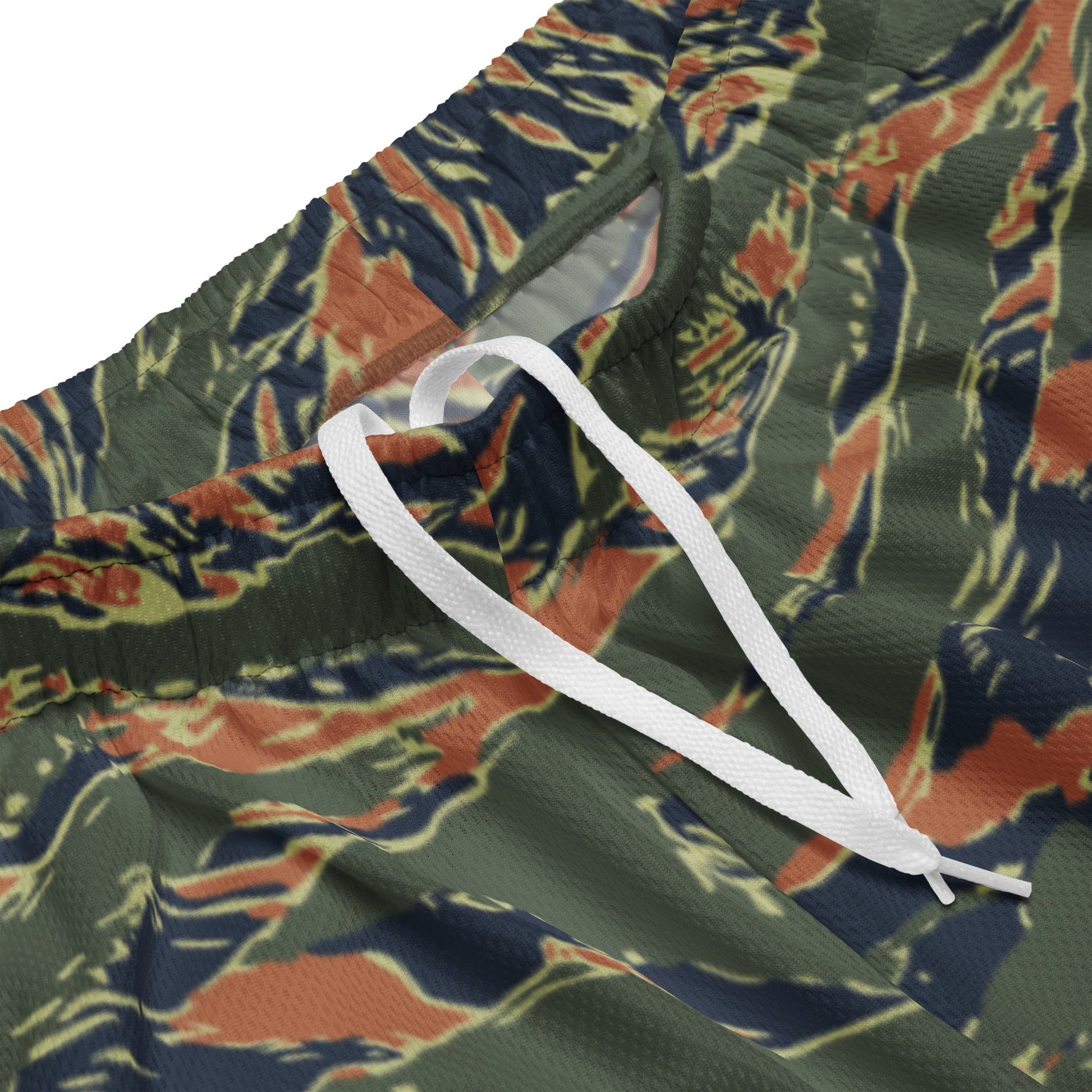 Equador Tiger Stripe Orange CAMO Unisex Mesh Shorts