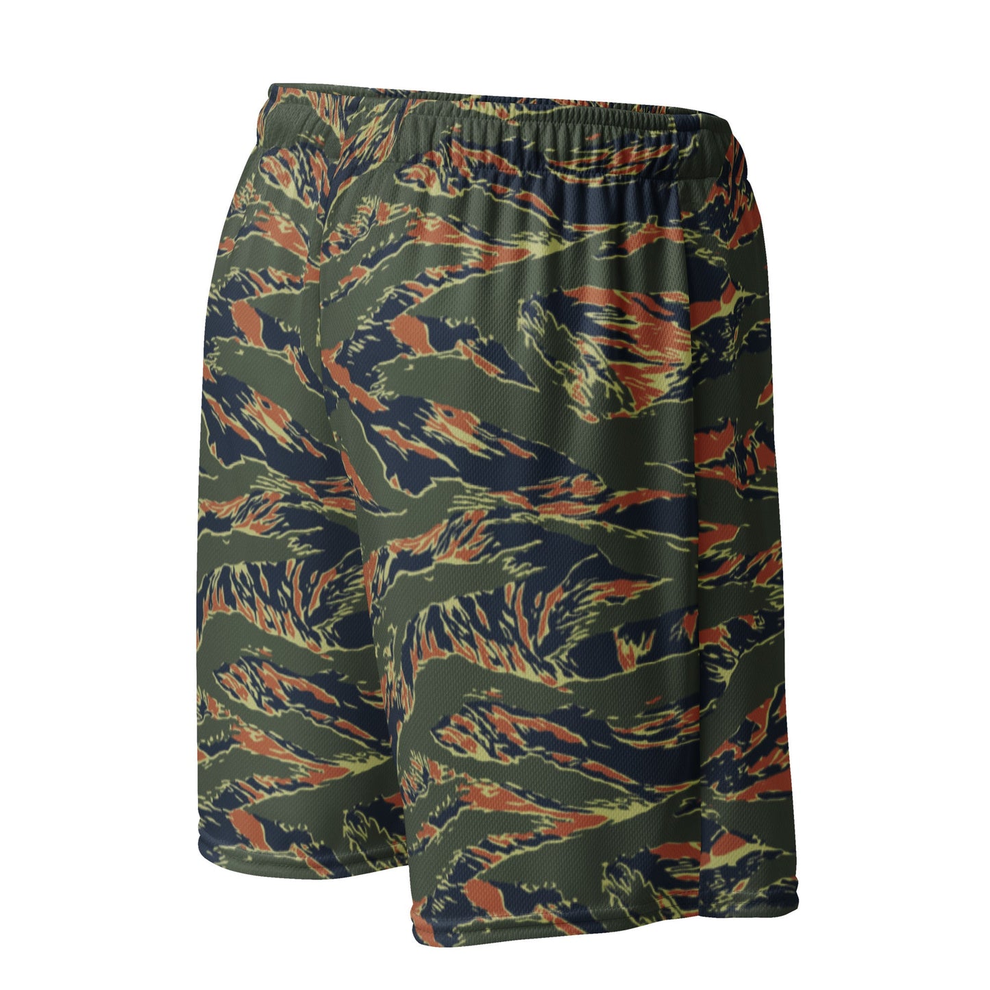 Equador Tiger Stripe Orange CAMO Unisex Mesh Shorts