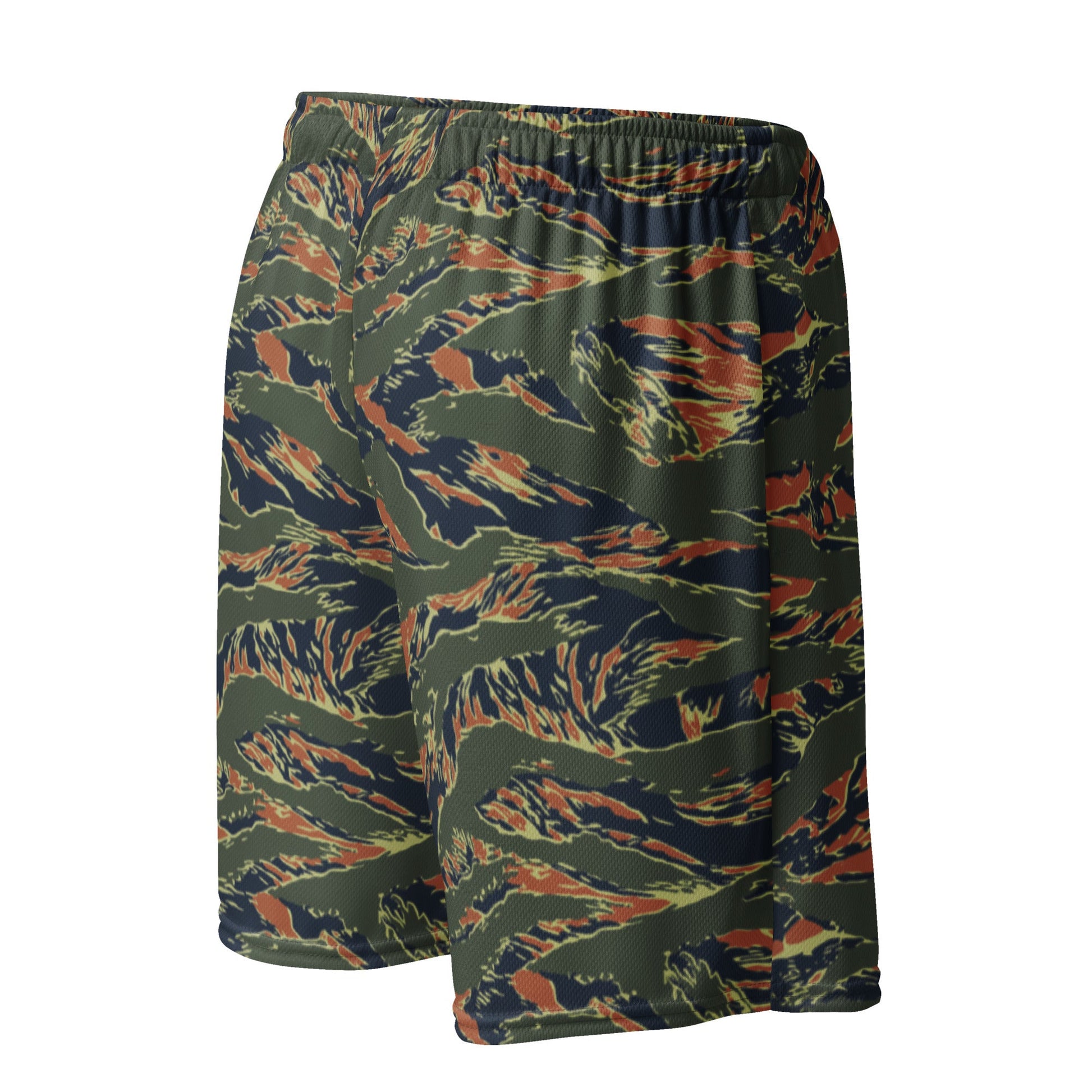 Equador Tiger Stripe Orange CAMO Unisex Mesh Shorts