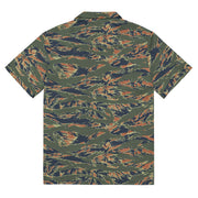 Tiger Stripe Volcanic Ember CAMO Unisex Short-Sleeve Button Shirt - Button-Up