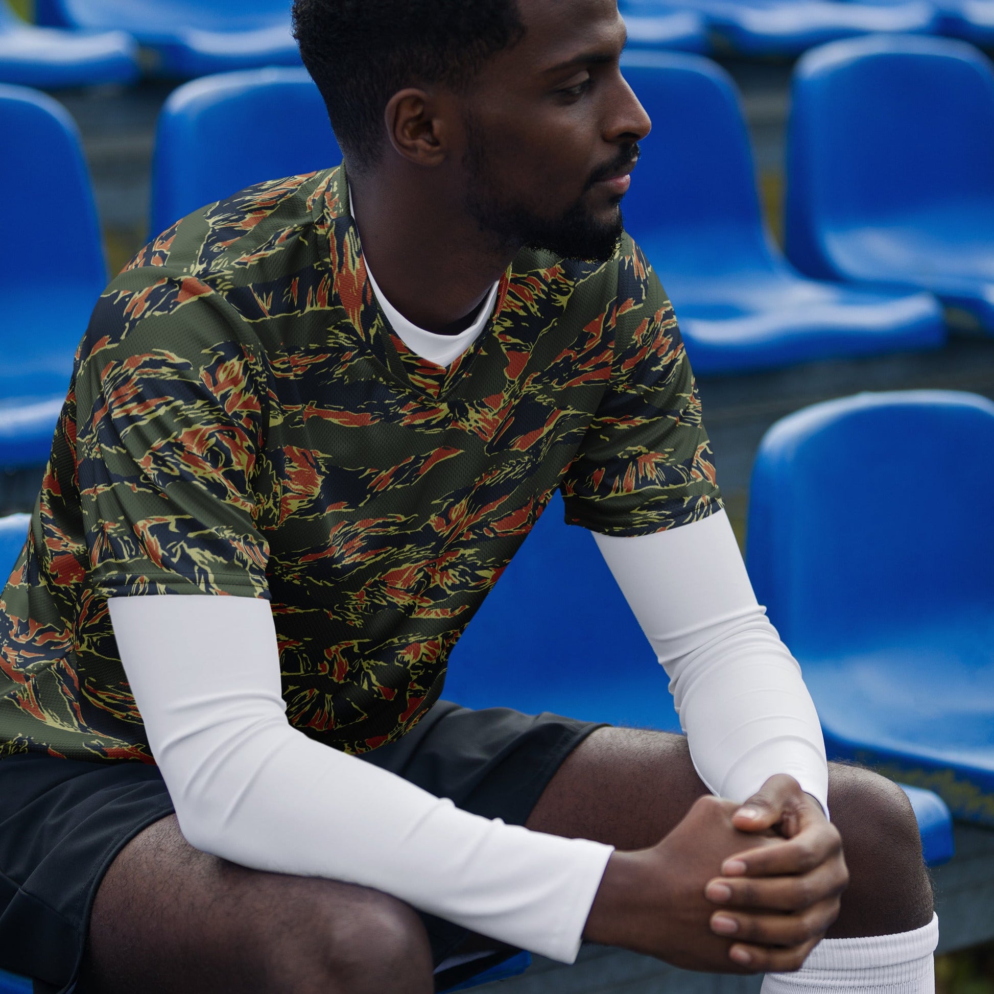 Equador Tiger Stripe Orange CAMO Unisex Sports Jersey
