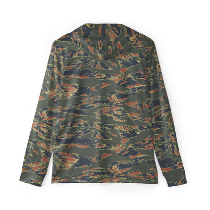 Equador Tiger Stripe Orange CAMO Unisex Sports Warmup Hoodie