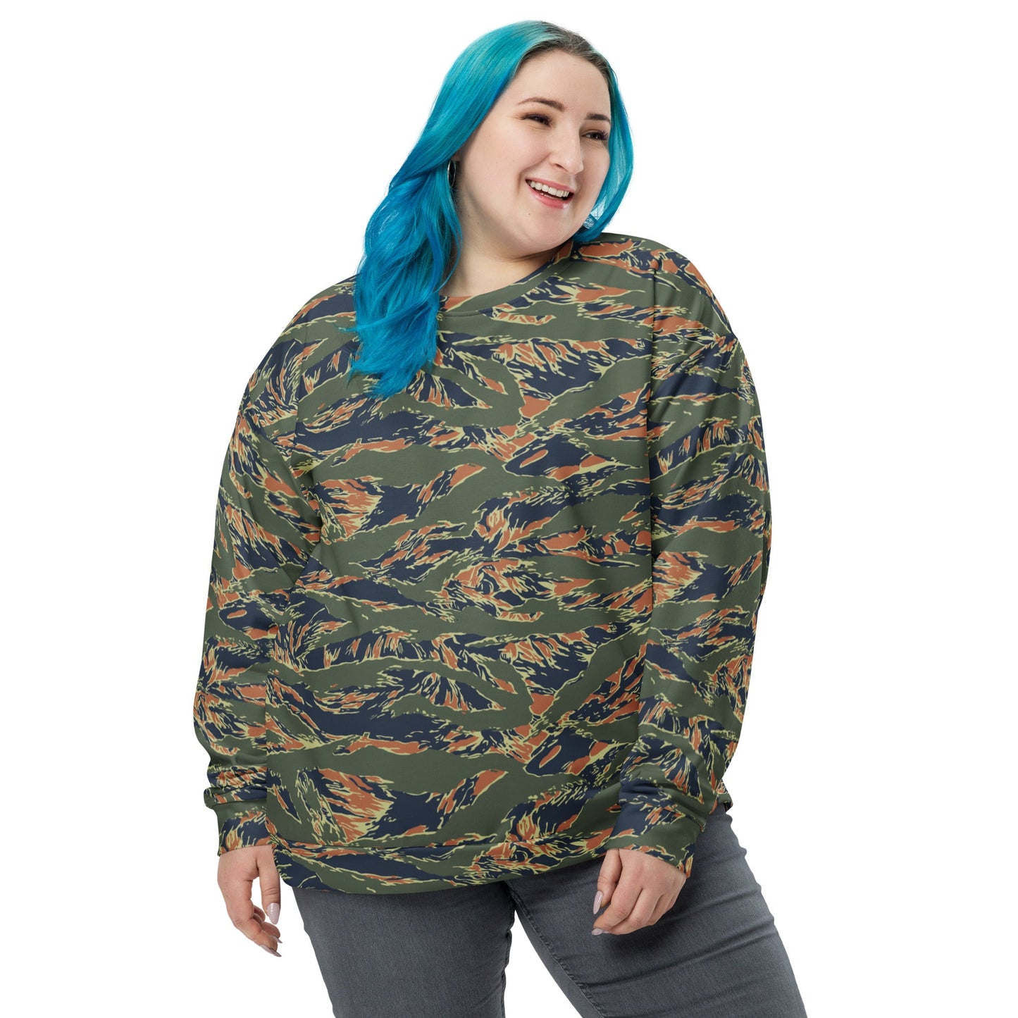 Equador Tiger Stripe Orange CAMO Unisex Sweatshirt