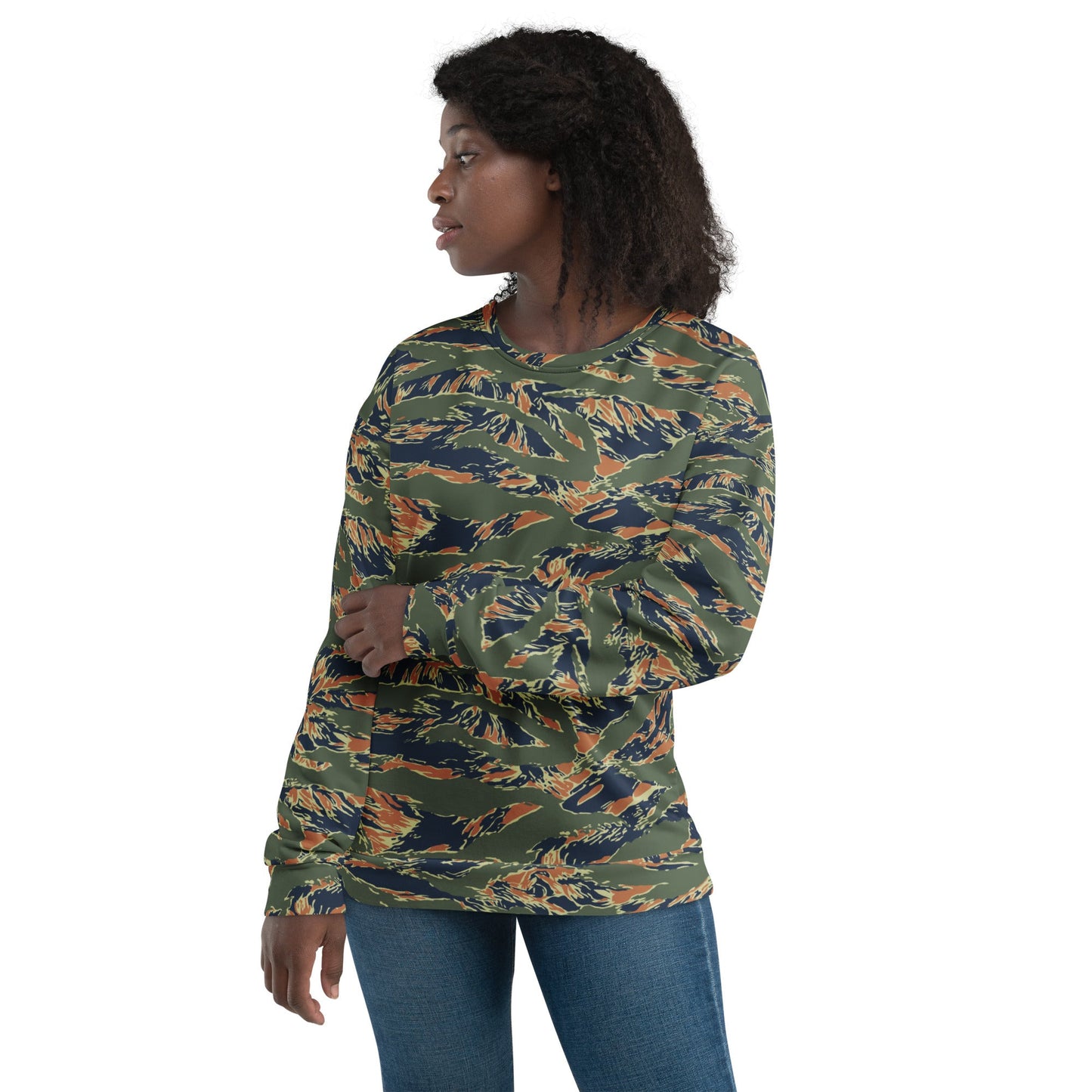 Equador Tiger Stripe Orange CAMO Unisex Sweatshirt
