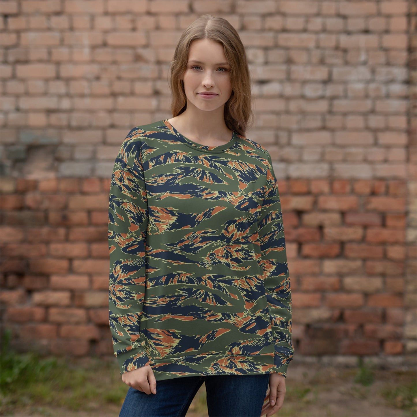 Equador Tiger Stripe Orange CAMO Unisex Sweatshirt