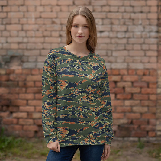 Equador Tiger Stripe Orange CAMO Unisex Sweatshirt
