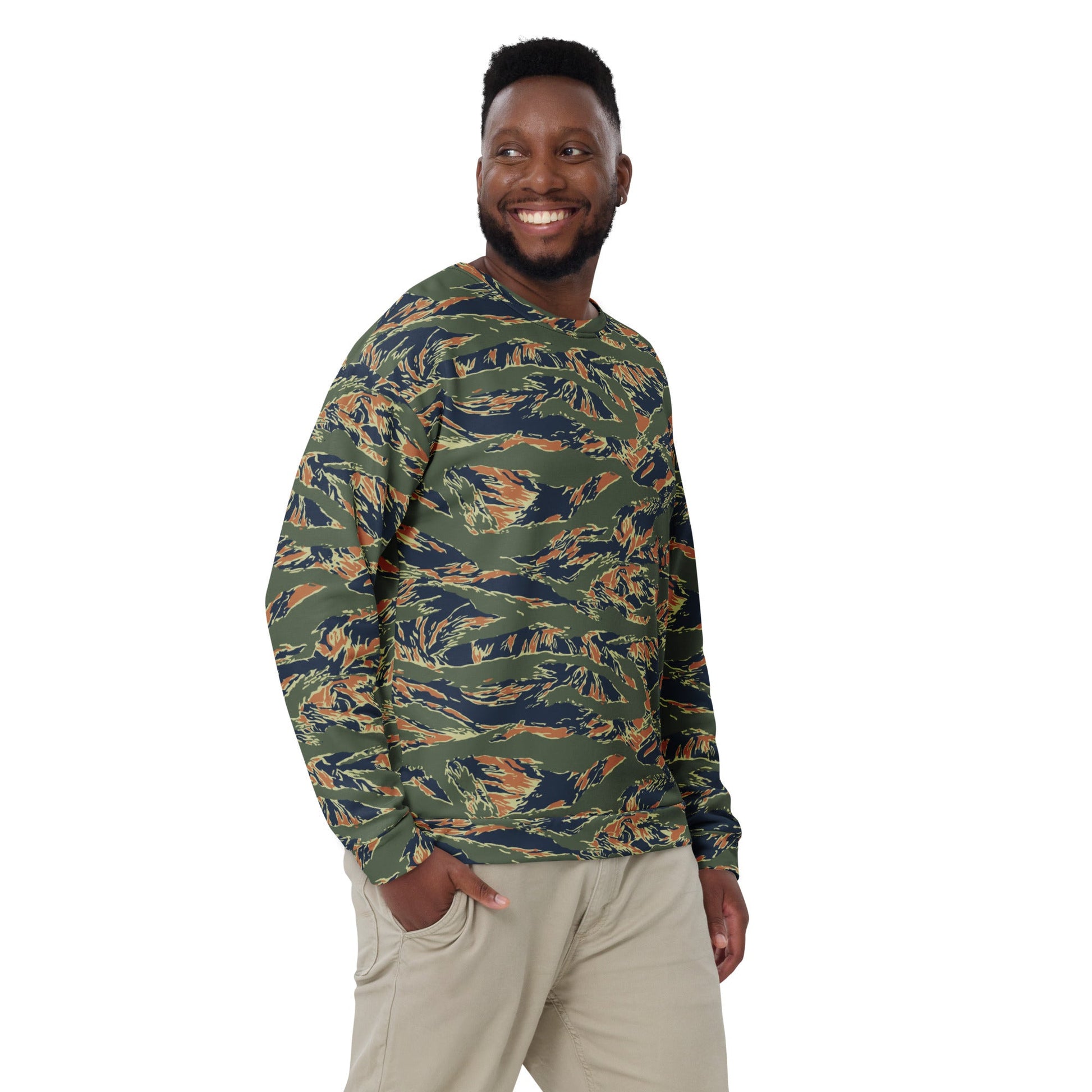 Equador Tiger Stripe Orange CAMO Unisex Sweatshirt