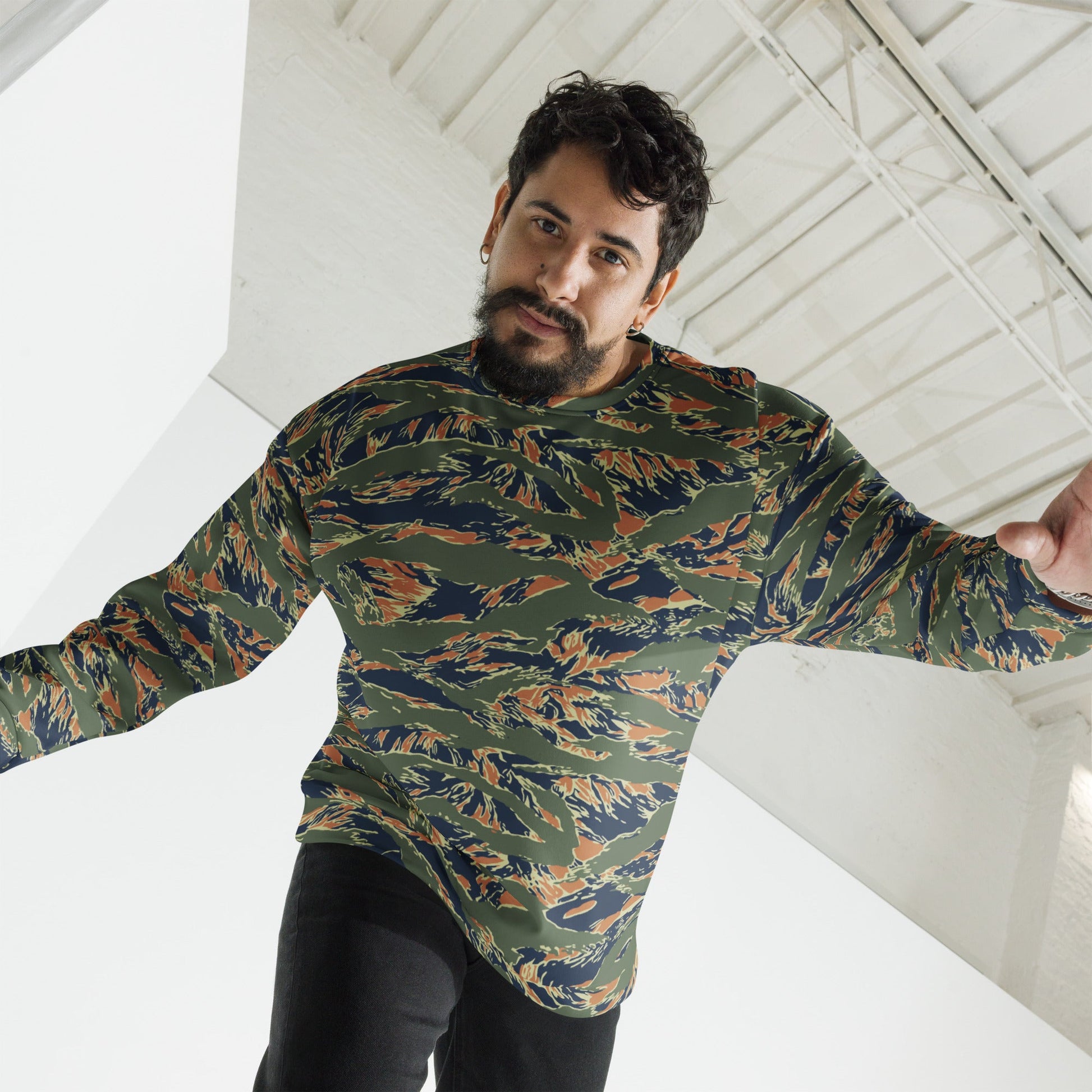 Equador Tiger Stripe Orange CAMO Unisex Sweatshirt
