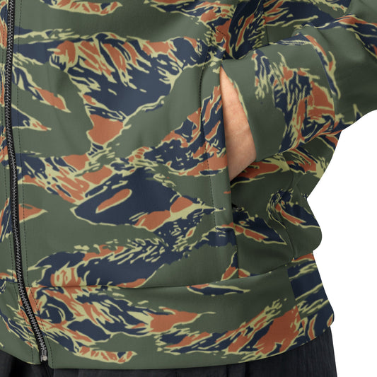 Equador Tiger Stripe Orange CAMO Unisex Track Jacket