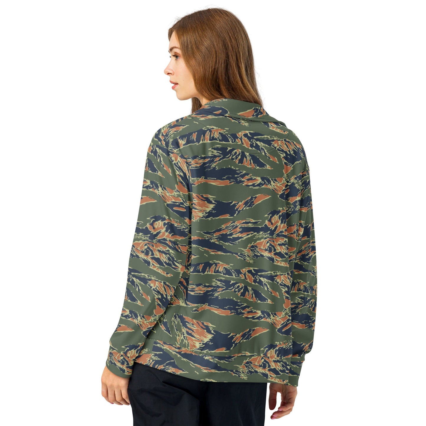 Equador Tiger Stripe Orange CAMO Unisex Track Jacket