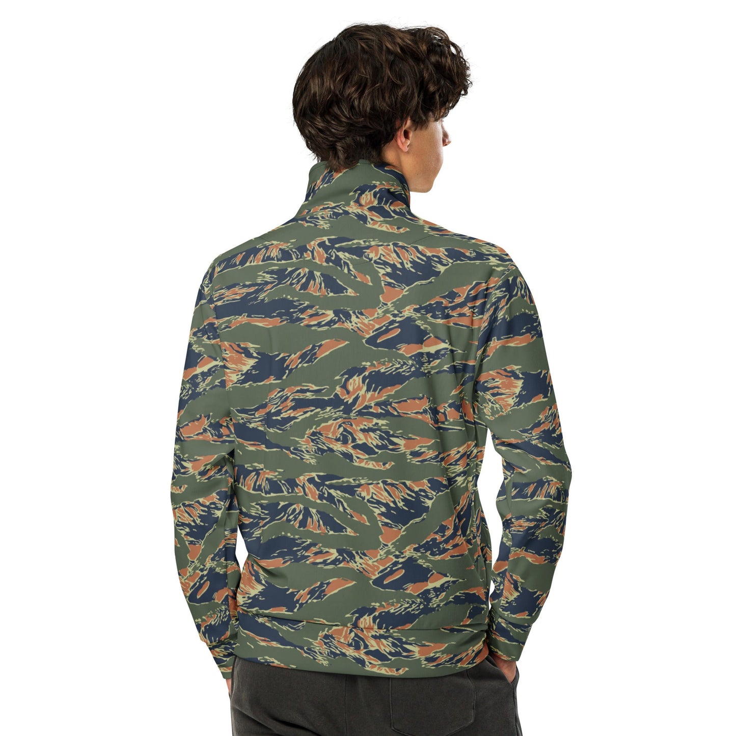 Equador Tiger Stripe Orange CAMO Unisex Track Jacket