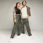 Tiger Stripe Volcanic Ember CAMO Unisex Wide-Leg Joggers - 2XS