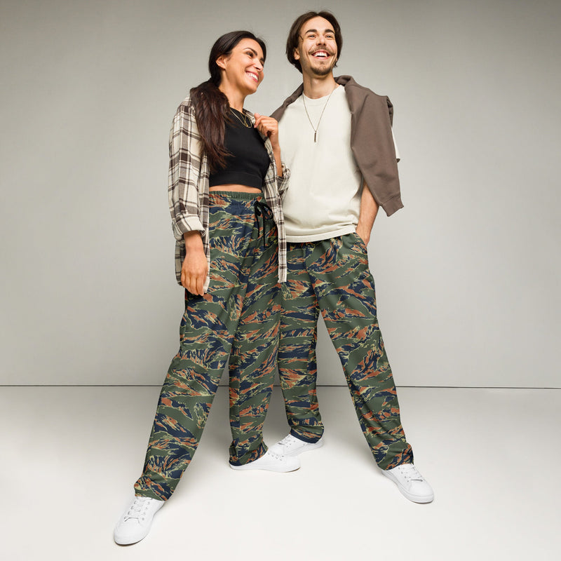 Tiger Stripe Volcanic Ember CAMO Unisex Wide-Leg Joggers - 2XS