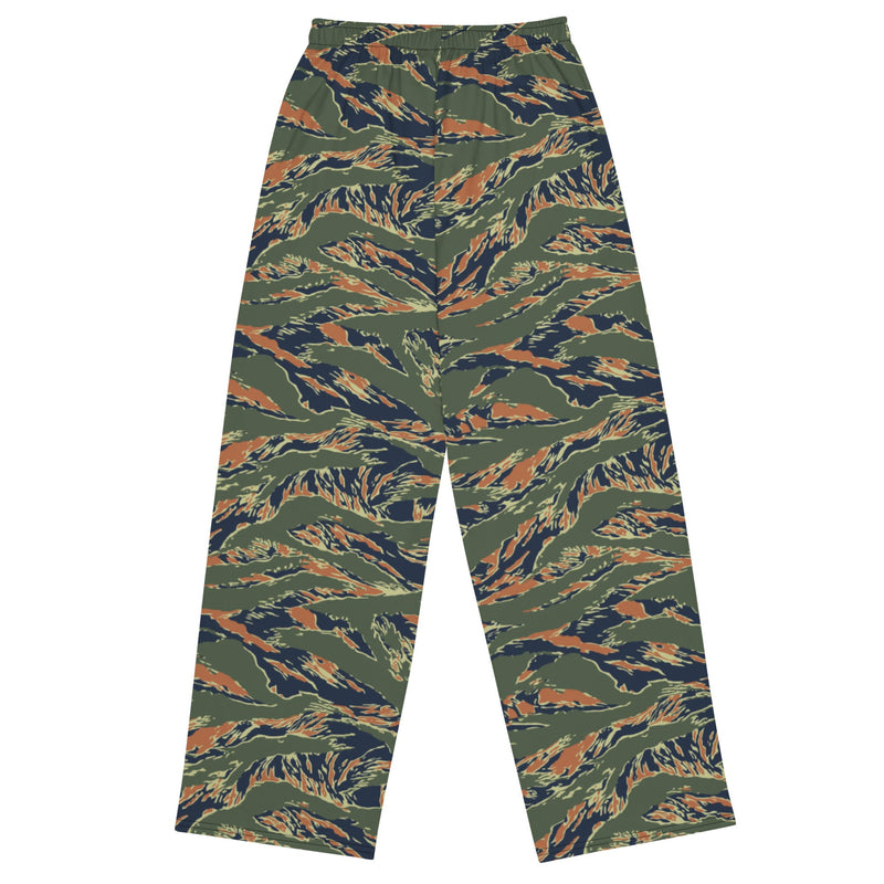 Tiger Stripe Volcanic Ember CAMO Unisex Wide-Leg Leisure Pants - Pant