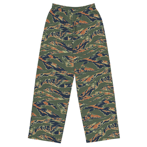 Tiger Stripe Volcanic Ember CAMO Unisex Wide-Leg Leisure Pants - 2XS - Pant