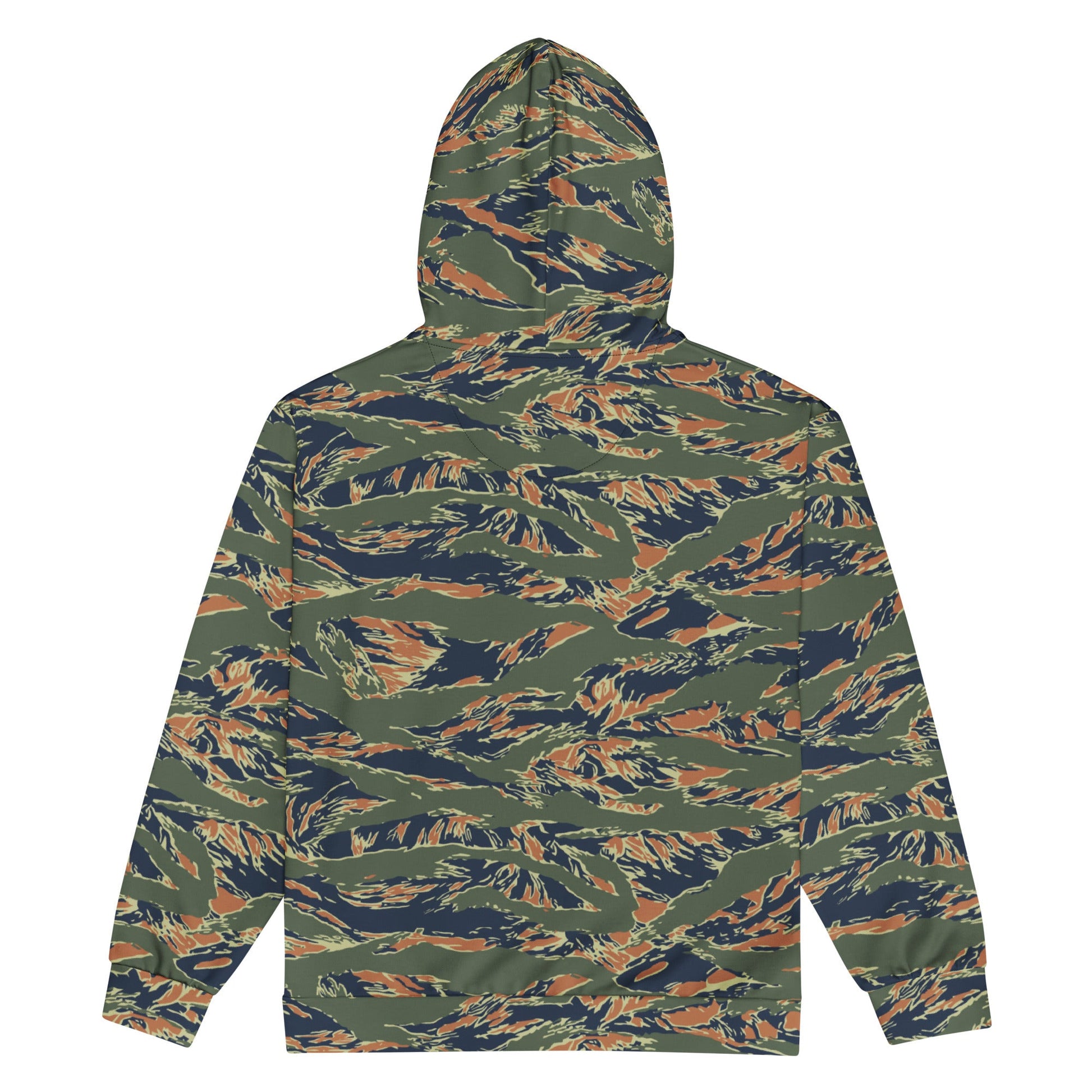 Equador Tiger Stripe Orange CAMO Unisex Zip Hoodie