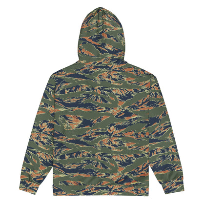 Equador Tiger Stripe Orange CAMO Unisex Zip Hoodie