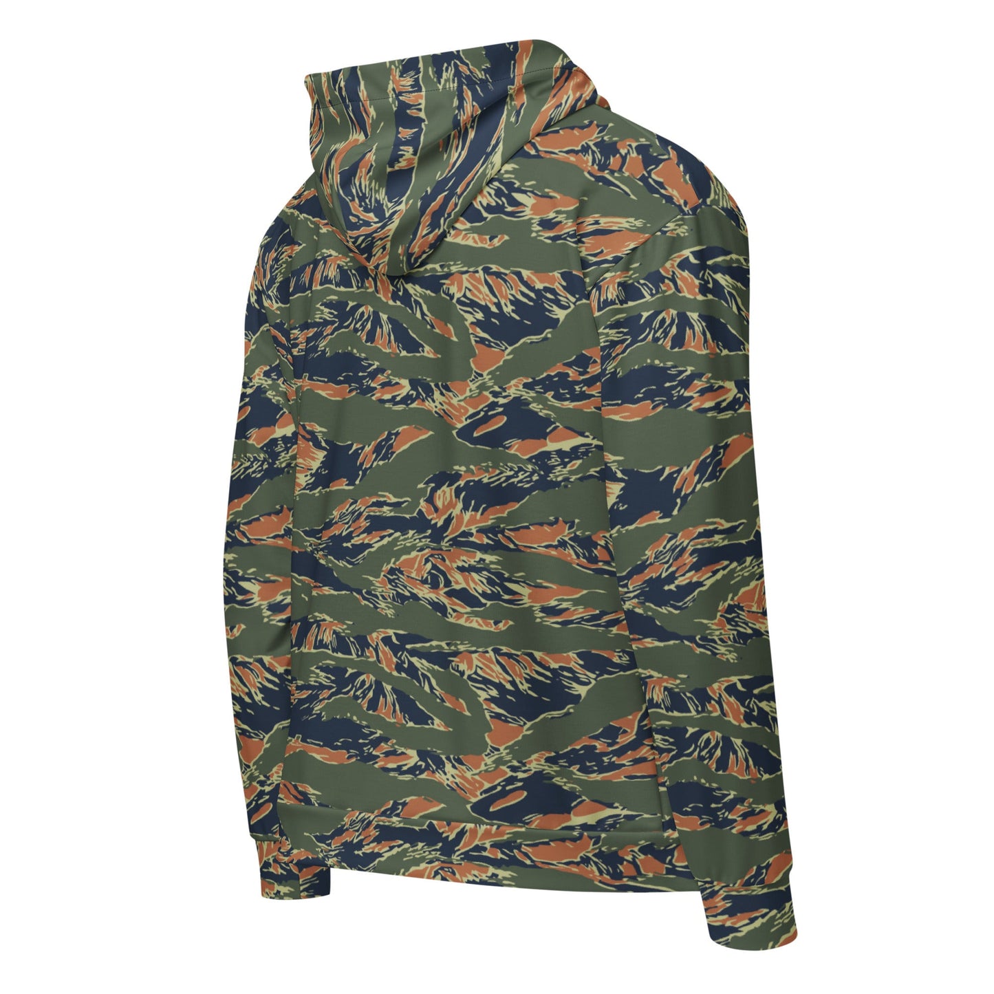 Equador Tiger Stripe Orange CAMO Unisex Zip Hoodie