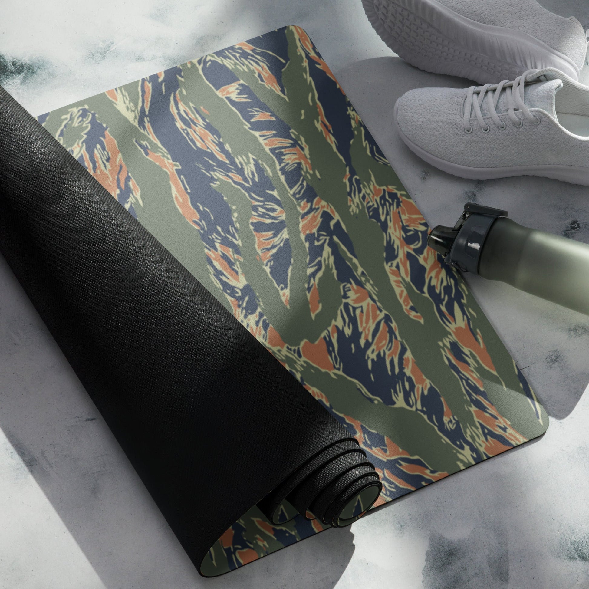 Equador Tiger Stripe Orange CAMO Yoga Mat