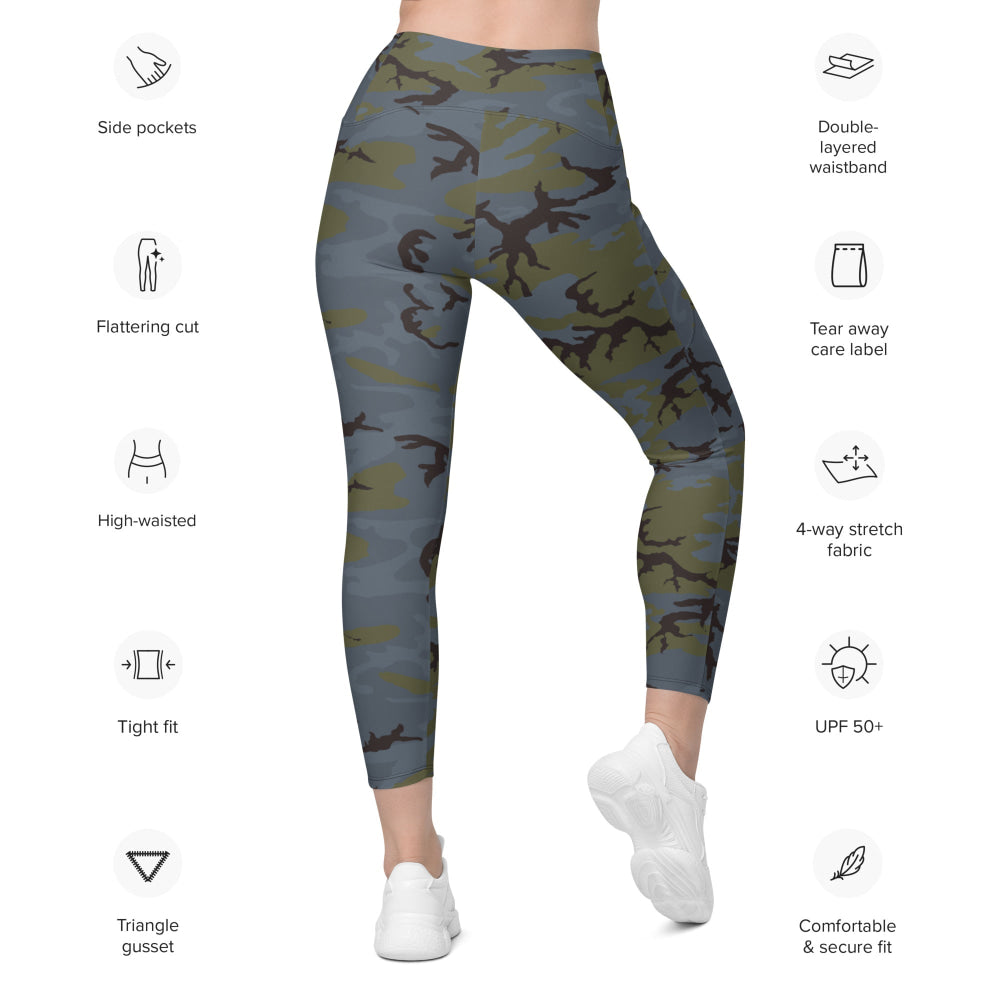 ERDL Black Forest CAMO Leggings with pockets - Womens With Pockets