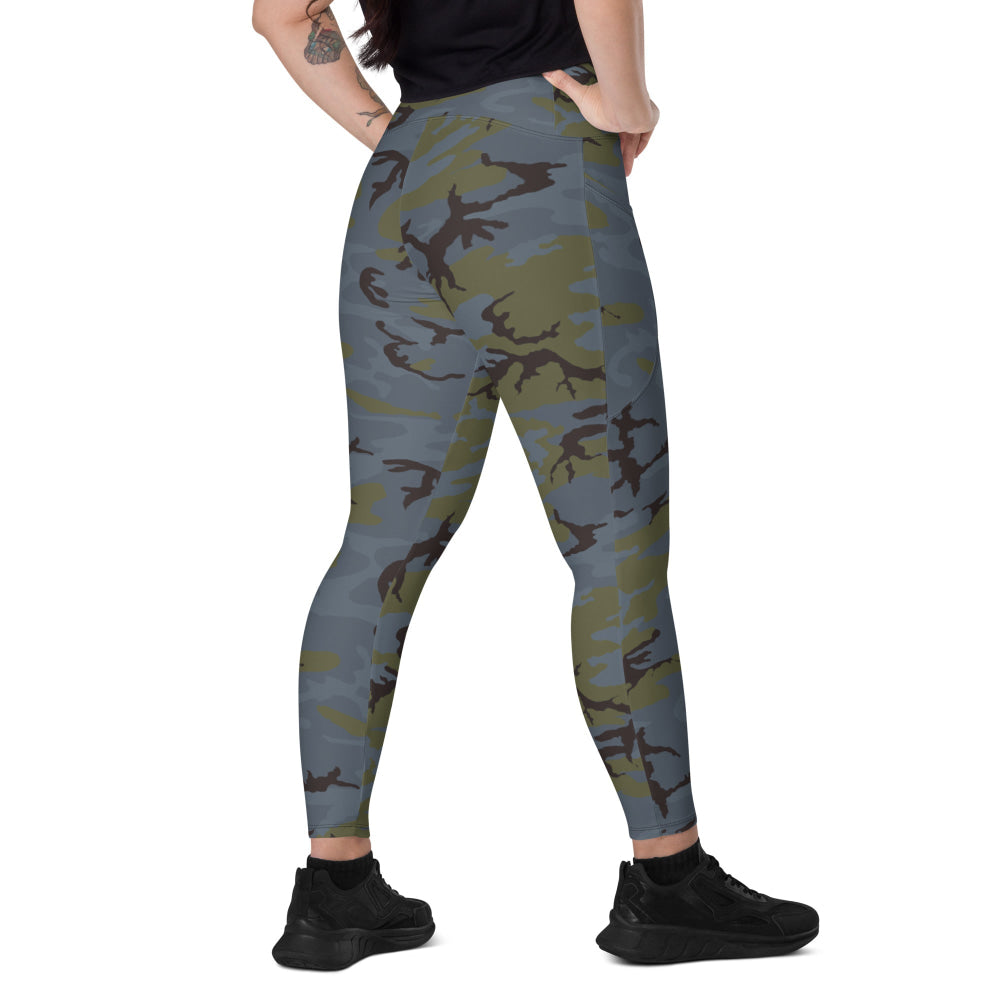 ERDL Black Forest CAMO Leggings with pockets - 2XS - Womens With Pockets