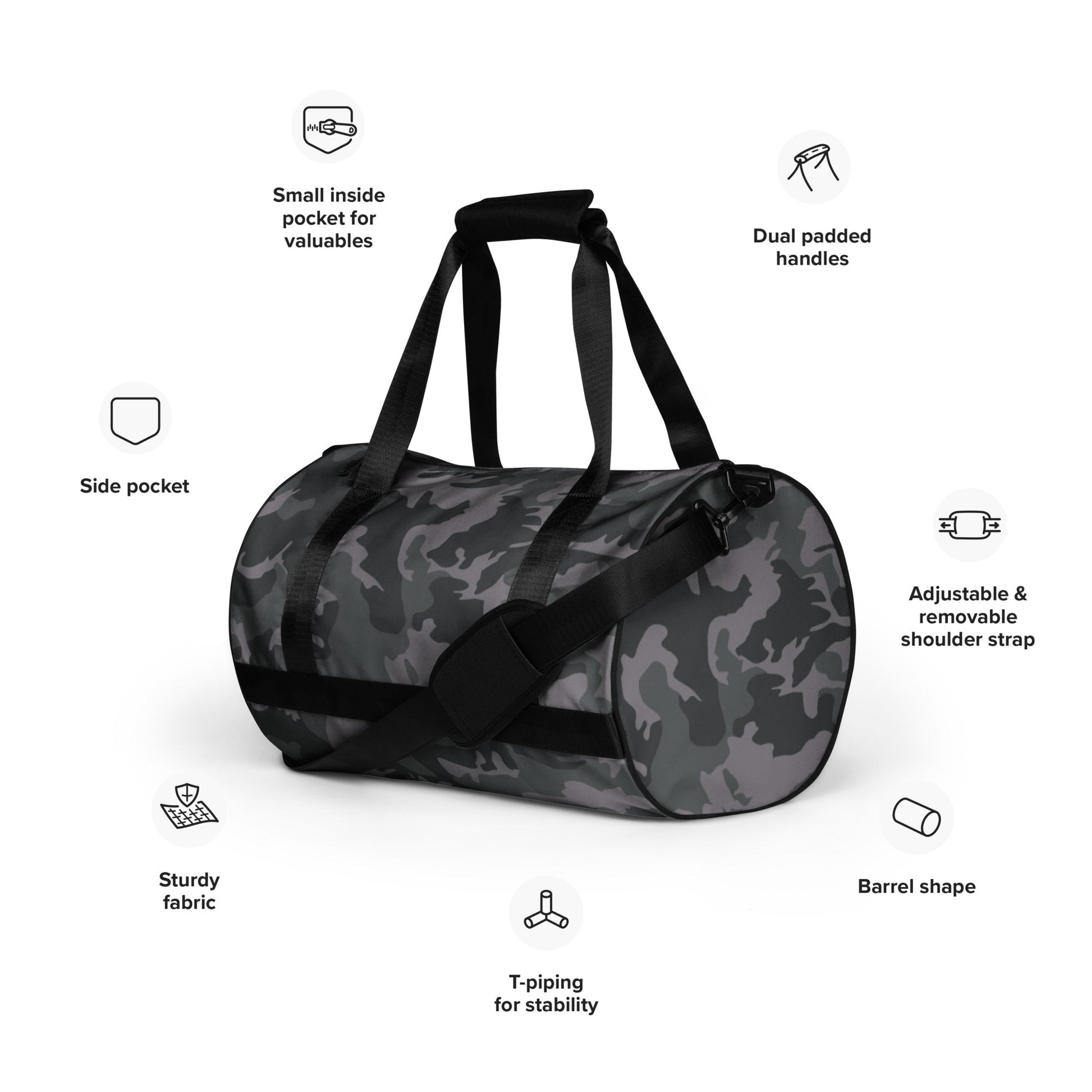 ERDL Black Urban CAMO gym bag - Gym Bags