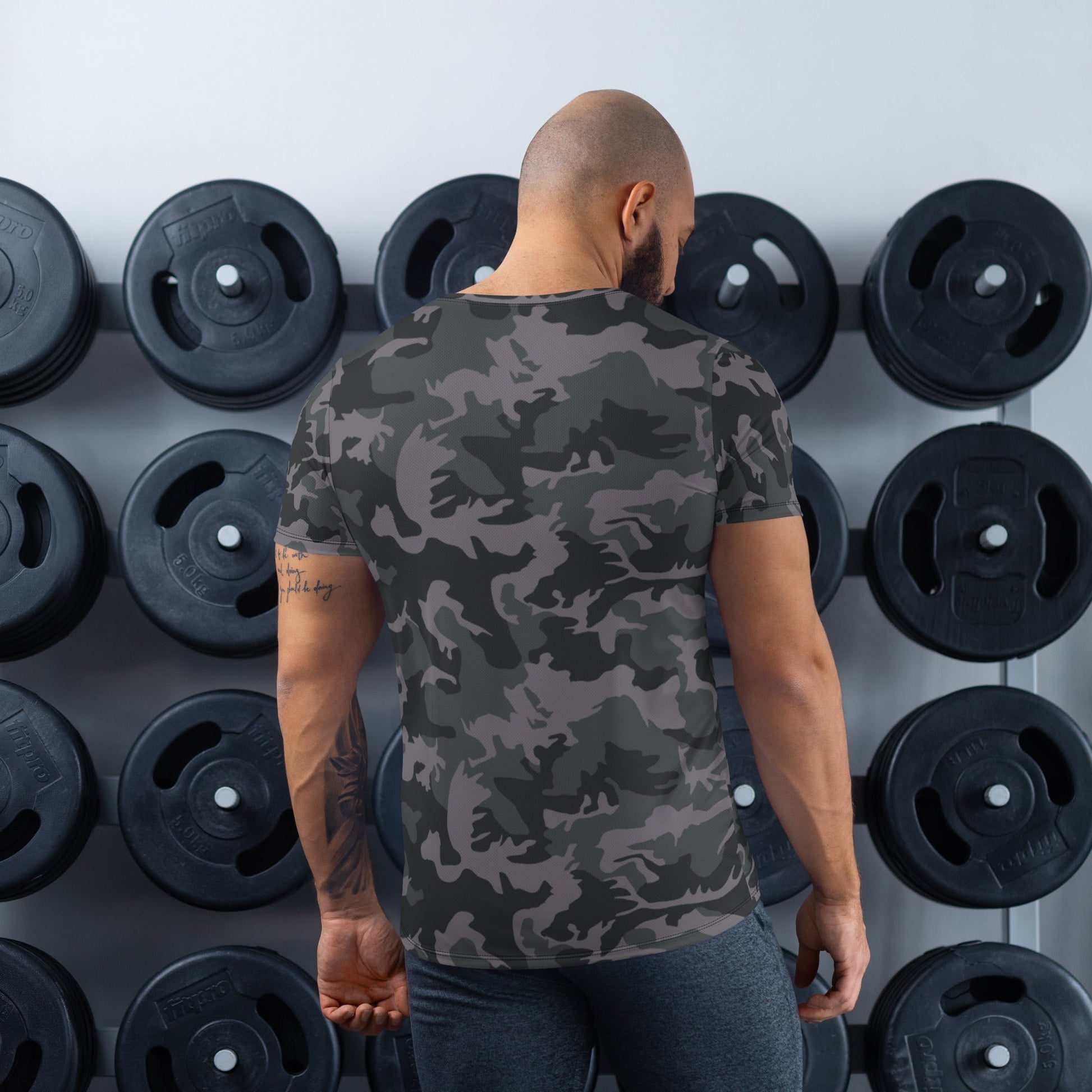 ERDL Black Urban CAMO Mens Athletic T-shirt - T-Shirts