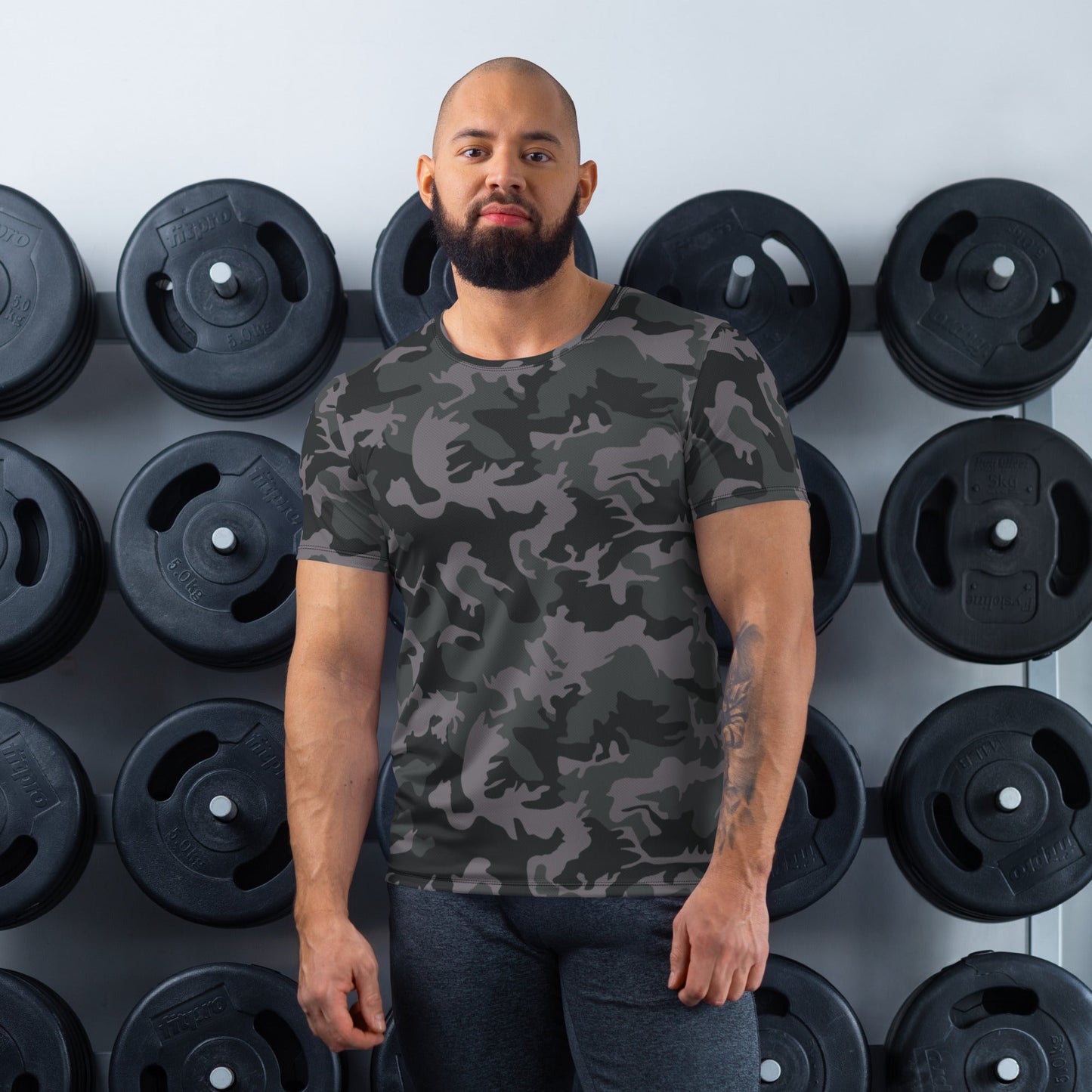 ERDL Black Urban CAMO Mens Athletic T-shirt - XS - T-Shirts