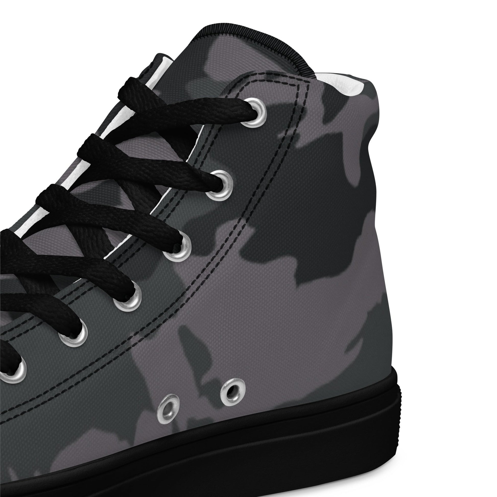 ERDL Black Urban CAMO Mens high top canvas shoes - High Top Canvas Shoes