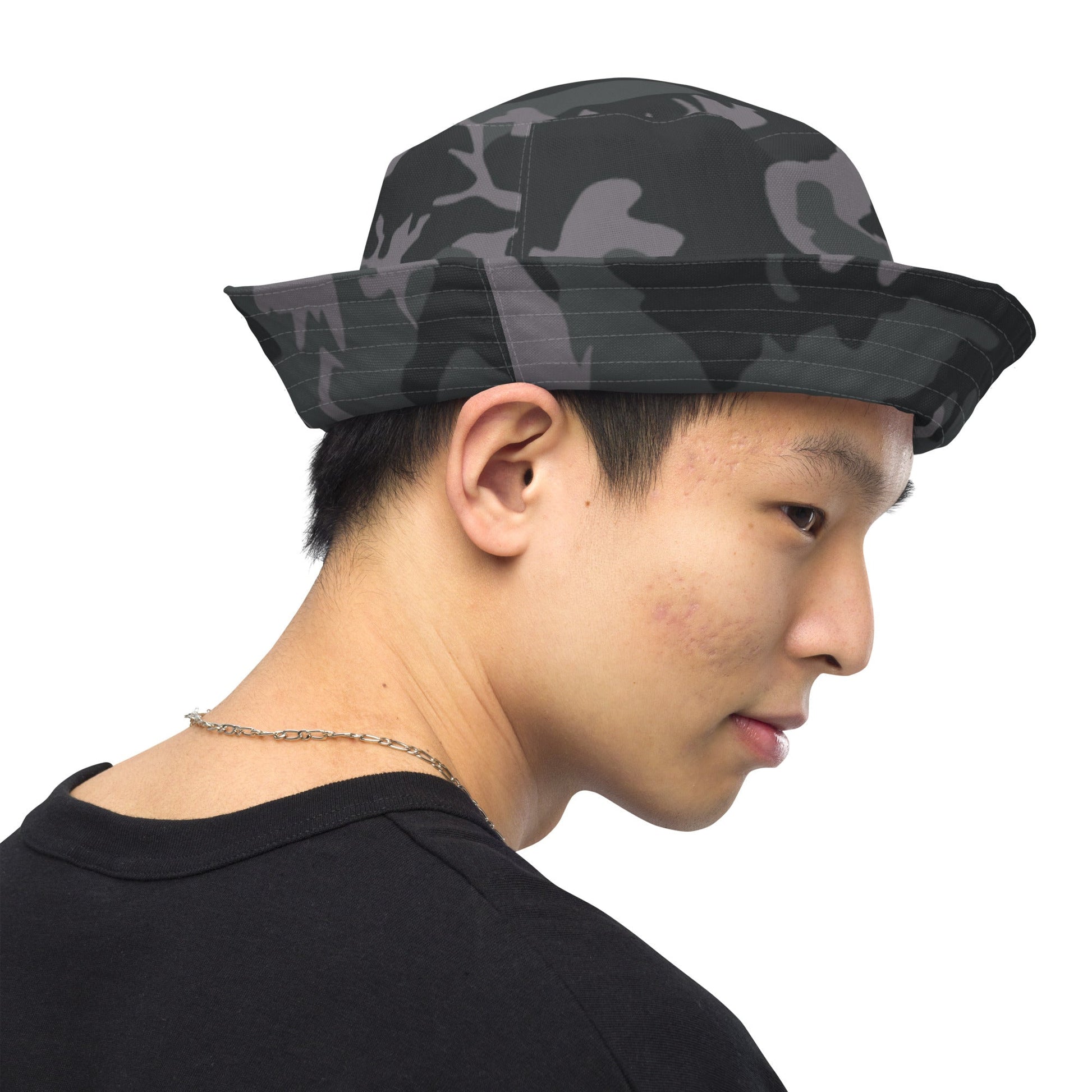 ERDL Black Urban CAMO Reversible bucket hat - Bucket Hats